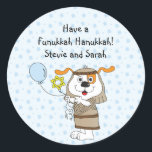 Hanukkah Stickers (1 1/2" oder 3" Personalisiert<br><div class="desc">Personalisieren Sie Ihre Schriftart, indem Sie Größe, Stil, Farbe und Wortlaut ändern. So viele Anwendungen: "To and From"-Geschenksticker, "Danke"-Aufkleber auf Taschen aus der Leckerei, "Cake Toppers" (kleben auf schwere Karotten, schneiden Aufkleber aus, kleben Zahnstocher auf der Rückseite des Karotts), oder wie wäre es mit "Geschenketiketten" (kleben auf schweren Karotten, schneiden...</div>