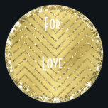 Hanukkah Stickers (1 1/2" oder 3") "Zickzack Gold"<br><div class="desc">Hanukkah/Holiday Aufkleber, "Zickzack Gold". Personalisieren Sie Ihre Schriftart, indem Sie Größe, Stil, Farbe und Wortlaut ändern. So viele Verwendungszwecke: An und von Geschenksticker, Dankeschön an Aufkleber auf Leckereien, Tortentopfen (kleben auf schweren Karton, schneiden Aufkleber, dann kleben sie Zahnstocher auf den Karton), oder wie wäre es mit Geschenketiketten (kleben auf schweren...</div>