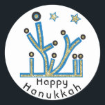 Hanukkah Stickers "Blue Bling Menorah"<br><div class="desc">Hanukkah Holiday Aufkleber, "Blue Bling Menorah" Anyway ich es buchstabieren, Chanukah ist einer meiner Lieblingsferien. Viel Spaß mit diesen Aufklebern wie Tortenpfropfen, Geschenketiketten, Taschenschließungen oder was auch immer Ihre Feierlichkeiten sind! Persönlich gestalten, indem Sie "Happy Hanukah" löschen und Ihren eigenen Text mit Ihrem bevorzugten Schriftart Stil, Größe und Farbe hinzufügen!...</div>