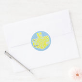 Hanukkah Stickers Rund (1 1/2", 3") Personalisiert (Umschlag)