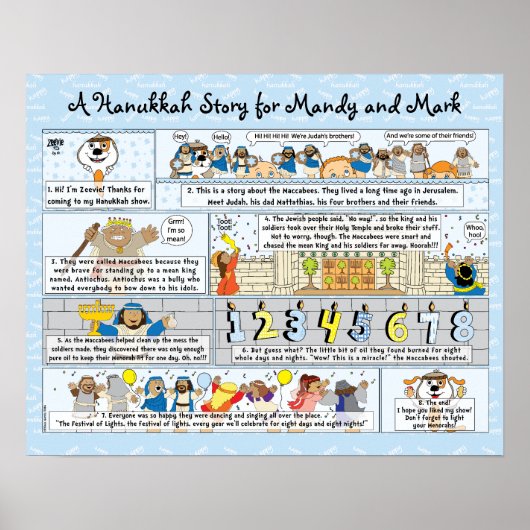 Hanukkah Story auf Poster Matt Board/Comic Strip (Vorne)