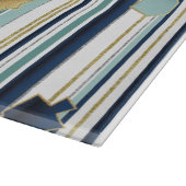 Hanukkah Stripes and Swirls Schneidebrett (Ecke)