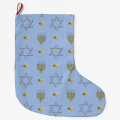 Hanukkah-Strumpf Großer Weihnachtsstrumpf (Vorderseite)