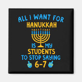 Hanukkah Students Saying 6-7 67 Six Seven Hebrew S Magnet (Vorne)