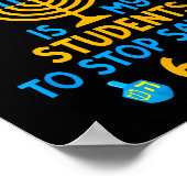 Hanukkah Students Saying 6-7 67 Six Seven Hebrew S Poster (Ecke)