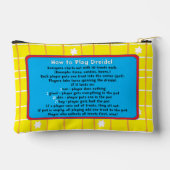 Hanukkah Super Friends Dreidel Accessory Pouch Zubehörtasche (Rückseite)