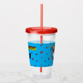 Hanukkah Super Judah der Hammer Acryltrinkbecher (Rechts)