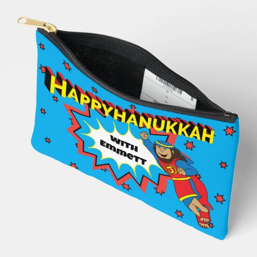 Hanukkah Super Judah Dreidel Zubehörtasche (Offen)