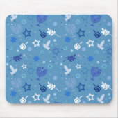 Hanukkah Symbole Mousepad (Vorne)