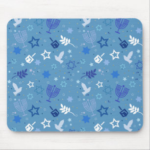 Hanukkah Symbole Mousepad