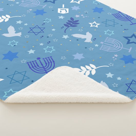 Hanukkah Symbole Sherpadecke (3/4)