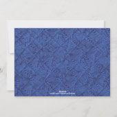 Hanukkah Symbos Quilt Foto Card Feiertagskarte (Rückseite)