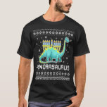 Hanukkah T-Shirt Dinosaur Stegosaurus Dino Menorah<br><div class="desc">Hanukkah T-Shirt Dinosaur Stegosaurus Dino Menorah</div>