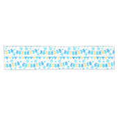 Hanukkah Table Running - jüdische Urlaubsdesigns Kurzer Tischläufer (Horizontal)