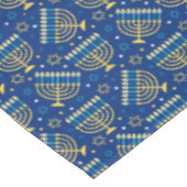 Hanukkah Tablecloths - Menorah Art - Judaika Tischdecke (Schrägansicht)