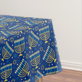 Hanukkah Tablecloths - Menorah Art - Judaika Tischdecke