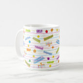 Hanukkah Tasse "Chanukah Party" (Vorderseite Links)