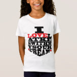 Hanukkah Tee Shirt Kinder "I Liebe Latkes"<br><div class="desc">Hanukkah Tee Shirt Kinder. "I Liebe Latkes" Danke für das Anhalten und Einkaufen! Viel geschätzt. Dieses Design kann auf viele andere Bekleidungsstile, -größen und -farben und andere Zazzle-Produkte übertragen werden. Happy Hanukkah/Chanukah! Stil: Girls' Fine Jersey T - Shirt Sie wird immer wissen, was Sie mit diesem vielseitigen T - Shirt...</div>