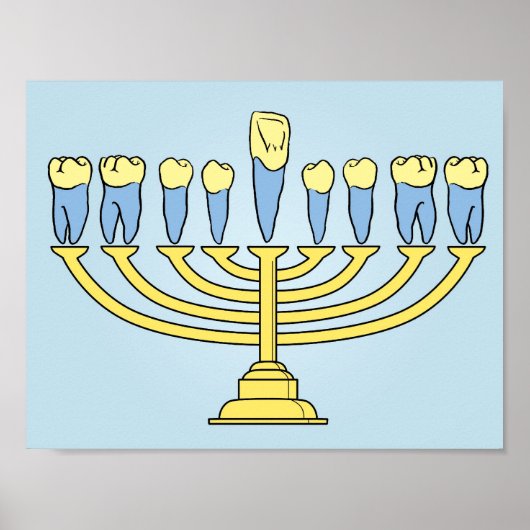 Hanukkah Teeth Poster (Vorne)