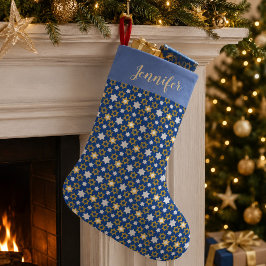 Hanukkah themed Star von David Jewish Kleiner Weihnachtsstrumpf