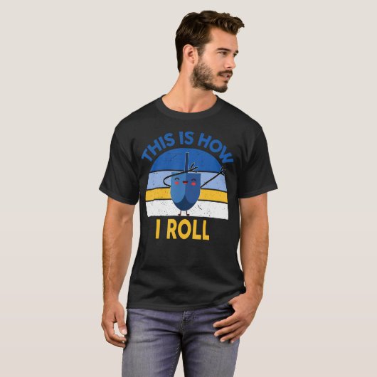 Hanukkah This Is How I Roll Dabbing Kids Toddler B T-Shirt (Vorne ganz)
