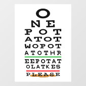 Hanukkah Three Potato Latkes Fenster Klammern Fensteraufkleber (Blatt)