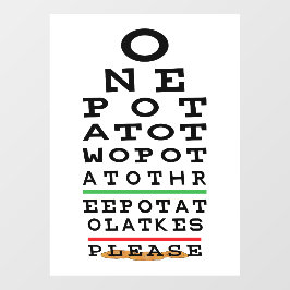 Hanukkah Three Potato Latkes Fenster Klammern Fensteraufkleber