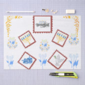 Hanukkah Tissue Paper - Briefmarke-Stil Seidenpapier (Handwerk)
