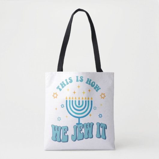 Hanukkah Tote Bag Tasche (Vorderseite)