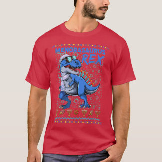 Hanukkah TRe Menorasaurus Re Dinosaur Funny Menora T-Shirt