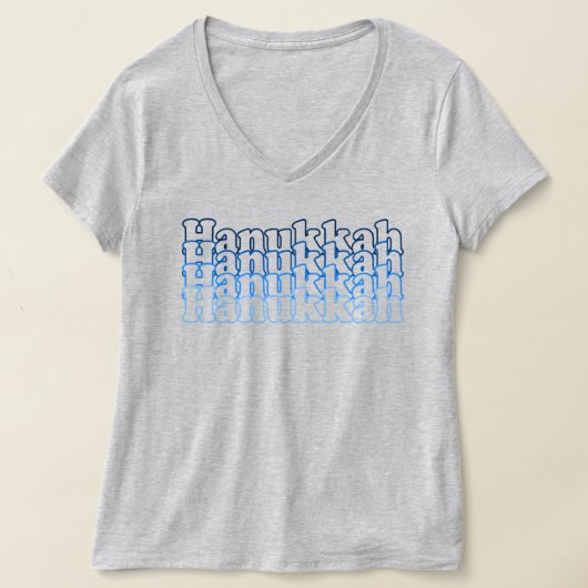 Hanukkah Typografie Hanukkah Geschenke Shirt (Ablage )