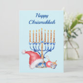 Hanukkah und Weihnachten Chrismukka (Stehend Vorderseite)