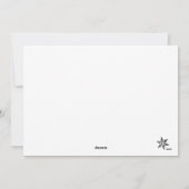 Hanukkah und Weihnachten Moderne Fotokarte Blau (Rückseite)