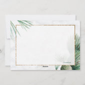 Hanukkah und Weihnachtsgrußkarte Feiertagskarte (Rückseite)