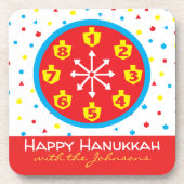 Hanukkah Untersetzer 8 Tage & Nächte (Vorderseite)