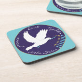 Hanukkah Untersetzer personalisieren Dove Lighting (Linke Seite)