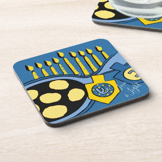 Hanukkah Untersetzer Potato Latkes (Linke Seite)