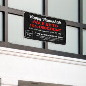 Hanukkah Verkauf auf dem Banner "Black Rectangle" (Äußeres Gebäude)
