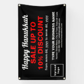 Hanukkah Verkauf auf dem Banner "Black Rectangle" (Vertikal)