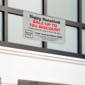 Hanukkah Verkauf auf dem Banner "Grau Rectangle" (Äußeres Gebäude)