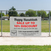 Hanukkah Verkauf auf dem Banner "Grau Rectangle" (Insitu)