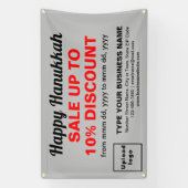 Hanukkah Verkauf auf dem Banner "Grau Rectangle" (Vertikal)