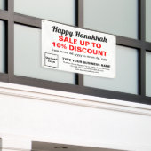 Hanukkah-Verkauf auf dem Banner "White Rectangle" (Äußeres Gebäude)