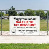 Hanukkah-Verkauf auf dem Banner "White Rectangle" (Insitu)