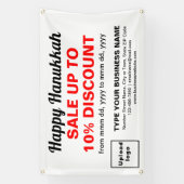 Hanukkah-Verkauf auf dem Banner "White Rectangle" (Vertikal)