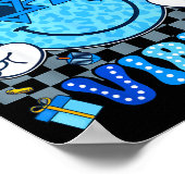 Hanukkah Vibes Chanukah Pajama Happy Hanukkah Men  Poster (Ecke)