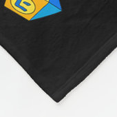 Hanukkah Vibes Groovy Smile Face Jewish Holiday Ch Fleecedecke (Ecke)