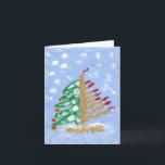 Hanukkah/Weihnachten Feiertagskarte<br><div class="desc">Gedruckt aus einem Original Acrylgemälde von BL. Die meisten Artikel in meinem Shop sind lustig und humorvoll. Mit albernen lustigen Sprüchen können Sie laut lachen. Eins von freundlich und unglaublich witzig, sie passen die meisten Anlässe. Mein Ziel wird es sein, ein glückliches Lächeln auf deinem Gesicht zu erzeugen. Die Geschichte...</div>