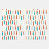 Hanukkah Weihnachtsfeiertag Klassische Rustikale K Geschenkpapier Set (Vorderseite)