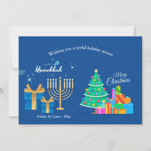 Hanukkah Weihnachtsgrüße Feiertagskarte